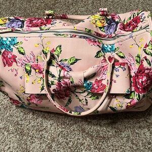 Betsy Johnson floral duffle bag